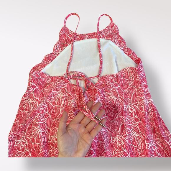 Lauren James Pink Scalloped Daisy Mini Swing Dress Size S Preppy‎ Casual - Picture 6 of 9
